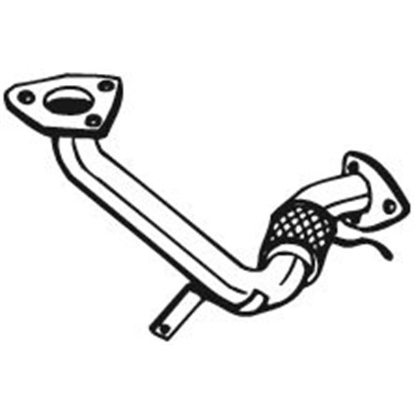 1 tuyau d'échappement Bosal 737395
