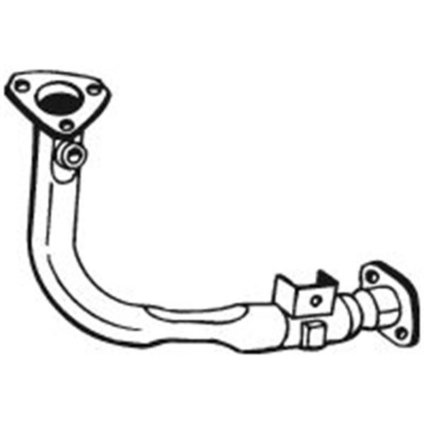 1 tuyau d'échappement Bosal 741013