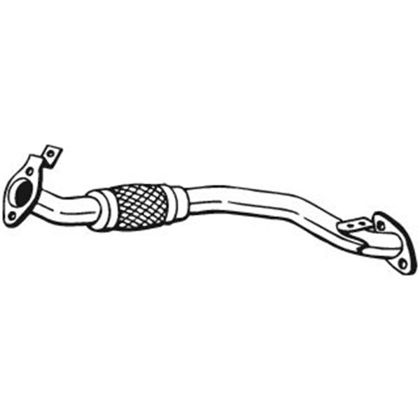 1 tuyau d'échappement Bosal 801283