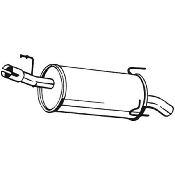1 silencieux d'échappement arrière Bosal 185363