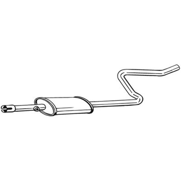 1 silencieux d'échappement intermédiaire Bosal 281283