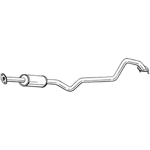 1 silencieux d'échappement intermédiaire Bosal 285073