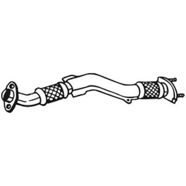 1 tuyau d'échappement Bosal 750139