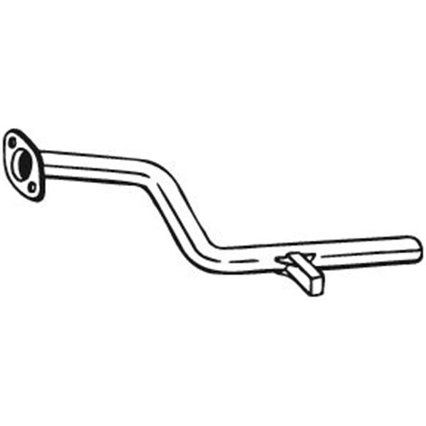1 tuyau d'échappement Bosal 750165