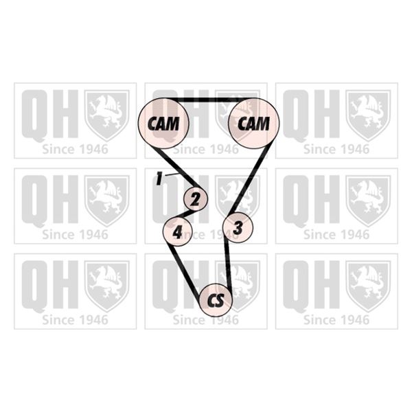 1 kit de distribution Quinton Hazell QBK321