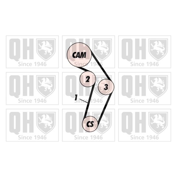 1 kit de distribution Quinton Hazell QBK385