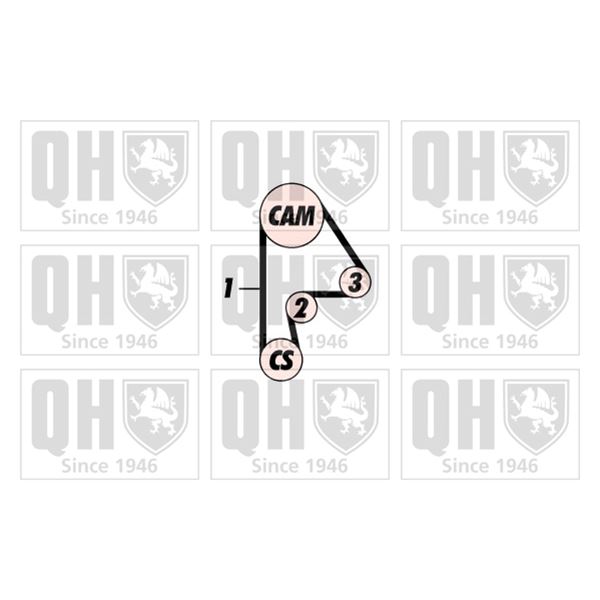 1 kit de distribution Quinton Hazell QBK389