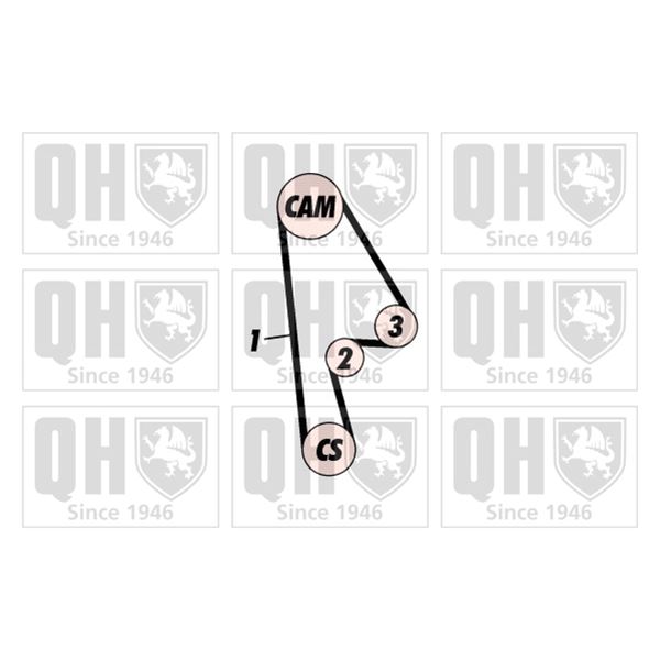 1 kit de distribution Quinton Hazell QBK459