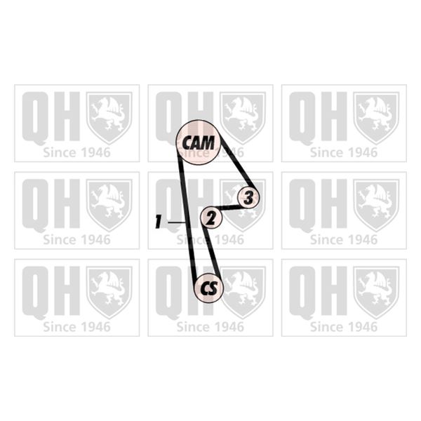 1 kit de distribution Quinton Hazell QBK465