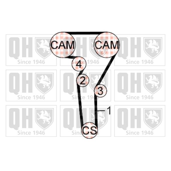 1 kit de distribution Quinton Hazell QBK587