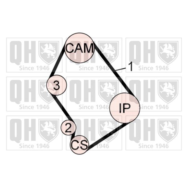 1 kit de distribution Quinton Hazell QBK602