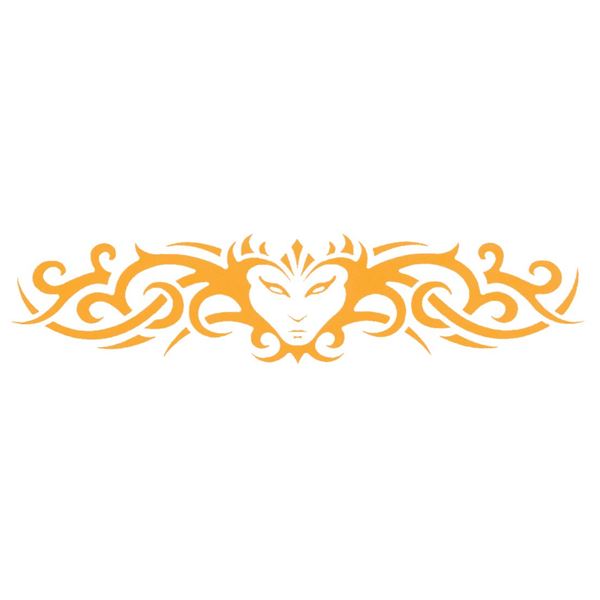 Adhésif tatouage orange Greco