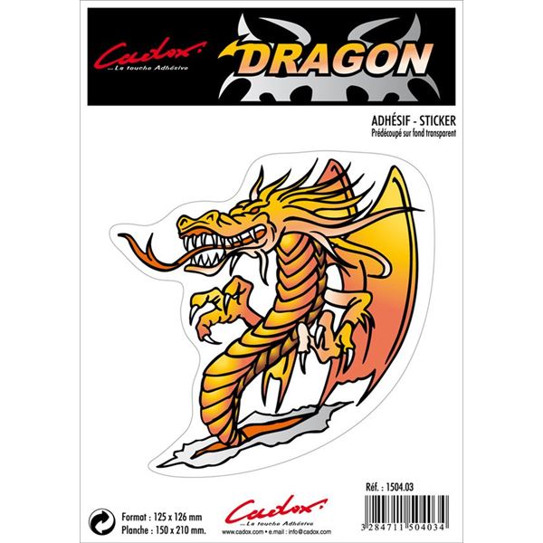 Adhésif Cadox découpe Dragon