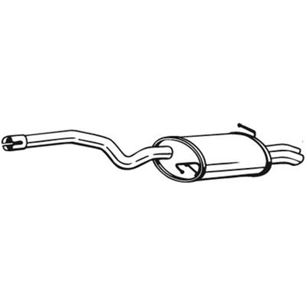 1 silencieux d'échappement arrière Bosal 105221