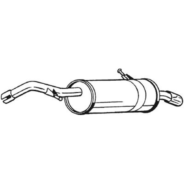 1 silencieux d'échappement arrière Bosal 135713