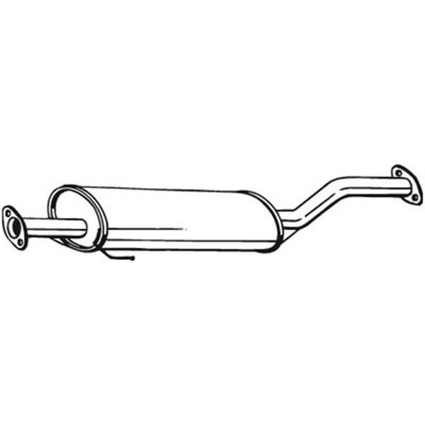 1 silencieux d'échappement intermédiaire Bosal 278267