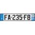 Plaque immatriculation alu basic 520 x 110 mm département 06