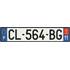 Plaque immatriculation alu basic 520 x 110 mm département 11