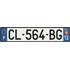 Plaque immatriculation alu basic 520 x 110 mm département 13