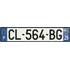 Plaque immatriculation alu basic 520 x 110 mm département 29