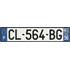 Plaque immatriculation alu basic 520 x 110 mm département 56