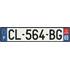 Plaque immatriculation alu basic 520 x 110 mm département 65