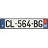 Plaque immatriculation alu basic 520 x 110 mm département 66