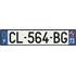 Plaque immatriculation alu basic 520 x 110 mm département 73