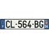 Plaque immatriculation alu basic 520 x 110 mm département 84