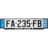 Plaque immatriculation alu basic 520 x 120 mm département 89