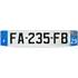 Plaque immatriculation alu Premium 520 x 120 mm département 75