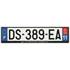 Plaque immatriculation alu basic 520 x 120 mm département 11