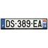 Plaque immatriculation alu basic 520 x 120 mm département 14