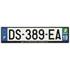 Plaque immatriculation alu basic 520 x 120 mm département 19
