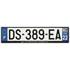 Plaque immatriculation alu basic 520 x 120 mm département 22