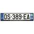 Plaque immatriculation alu basic 520 x 120 mm département 24