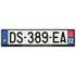 Plaque immatriculation alu basic 520 x 120 mm département 32