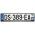 Plaque immatriculation alu basic 520 x 120 mm département 36