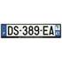 Plaque immatriculation alu basic 520 x 120 mm département 41