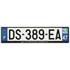 Plaque immatriculation alu basic 520 x 120 mm département 47