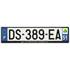 Plaque immatriculation alu basic 520 x 120 mm département 51