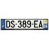 Plaque immatriculation alu basic 520 x 120 mm département 54