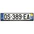 Plaque immatriculation alu basic 520 x 120 mm département 57