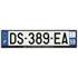 Plaque immatriculation alu basic 520 x 120 mm département 59