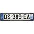 Plaque immatriculation alu basic 520 x 120 mm département 62