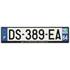 Plaque immatriculation alu basic 520 x 120 mm département 64