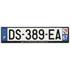 Plaque immatriculation alu basic 520 x 120 mm département 67