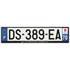 Plaque immatriculation alu basic 520 x 120 mm département 70