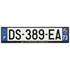 Plaque immatriculation alu basic 520 x 120 mm département 73