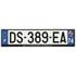 Plaque immatriculation alu basic 520 x 120 mm département 74